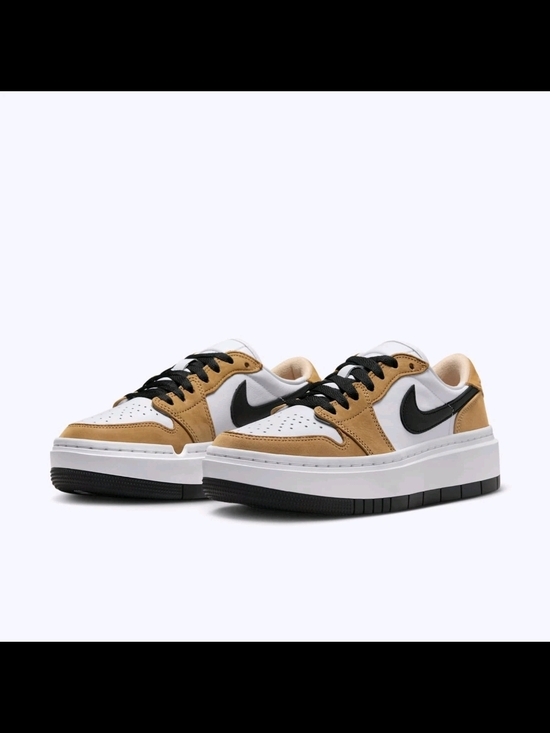 Nike Shoes - Nike Air Jordan 1 Elevate [DH7004-701] Women Casual Shoes Golden Harvest/Black